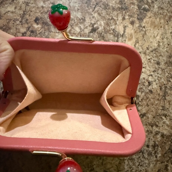 Coach Pink and Tan Wristlet Coin pouch - Picture 5 of 5